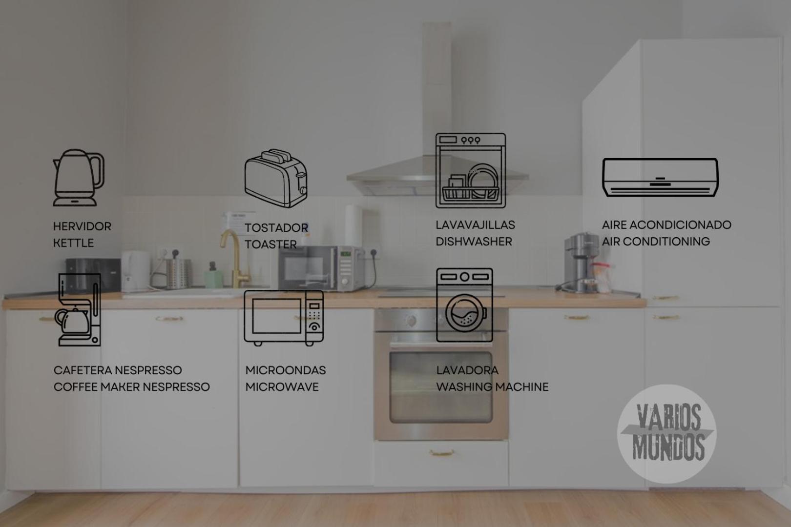 Modern Apt & Cool Interior Design A 20 Metros Del Retiro E1 Madrid Eksteriør bilde